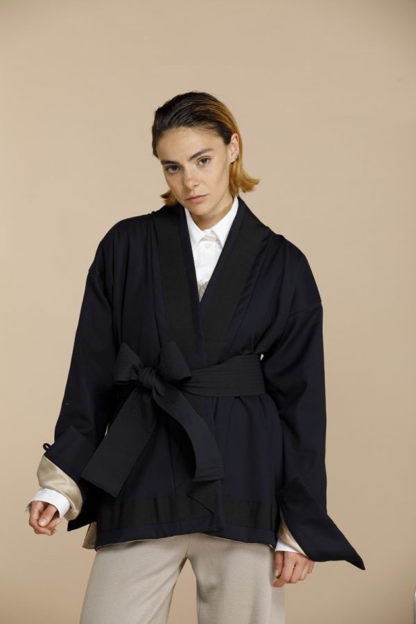 giacca kimono in lana giottalab